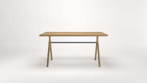 Ondarreta | Table bois Bai | 200x90 | Chêne teinté
